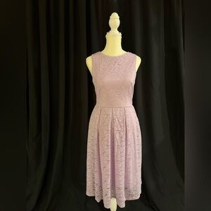 Elegant Lavender Lace Dress